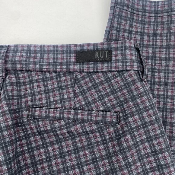 KUT From The Kloth Women's Size 10S Skinny Ponte Pants Size 10 Short Plaid - Picture 12 of 12